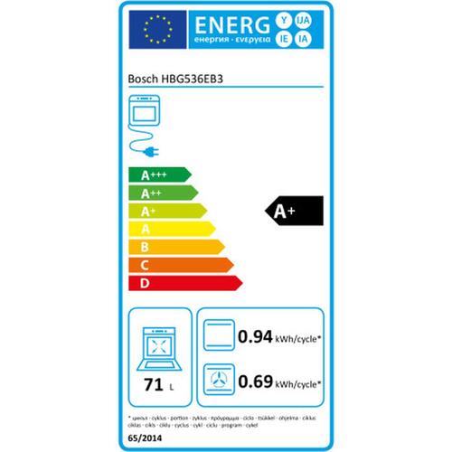 Multiformåls-ovn BOSCH HBG536EB3 3400 W 71 L