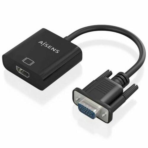 HDMI til VGA Aisens A115-0873 20 cm Sort