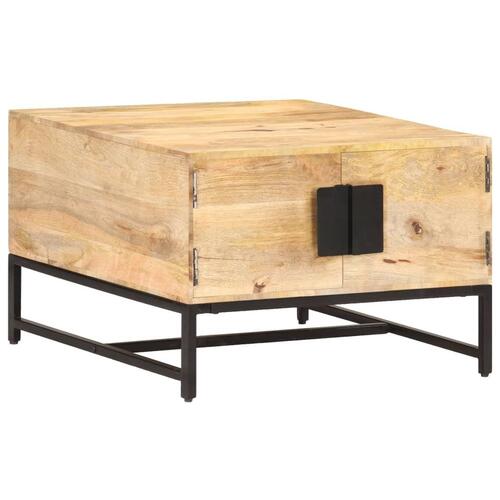 Sofabord 67x67x45 cm massivt mangotræ