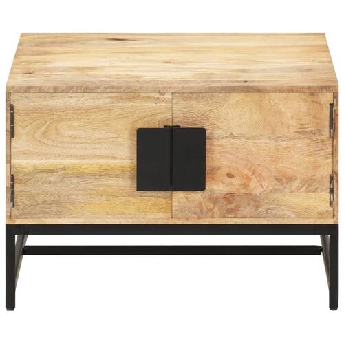 Sofabord 67x67x45 cm massivt mangotræ
