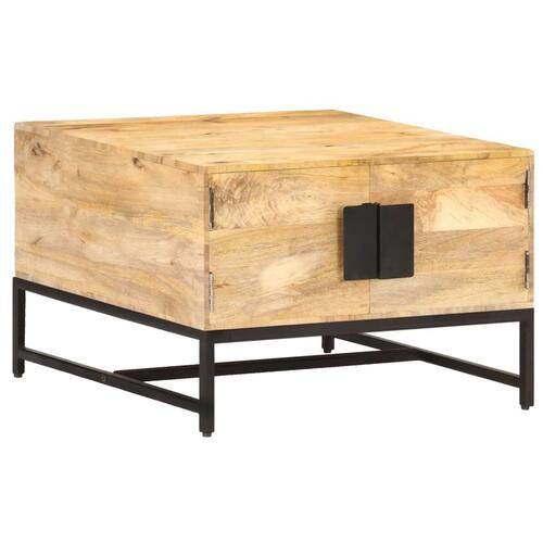 Sofabord 67x67x45 cm massivt mangotræ