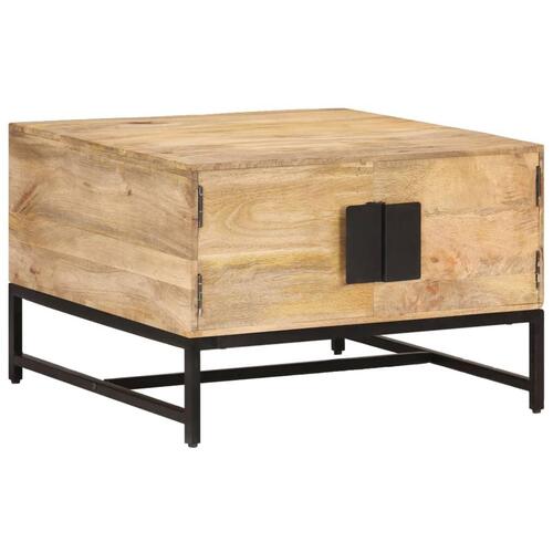 Sofabord 67x67x45 cm massivt mangotræ