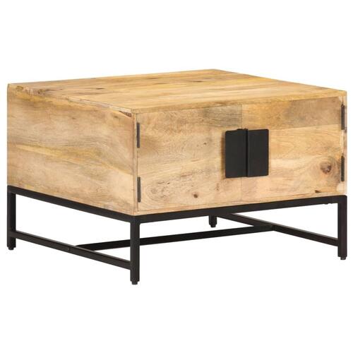 Sofabord 67x67x45 cm massivt mangotræ