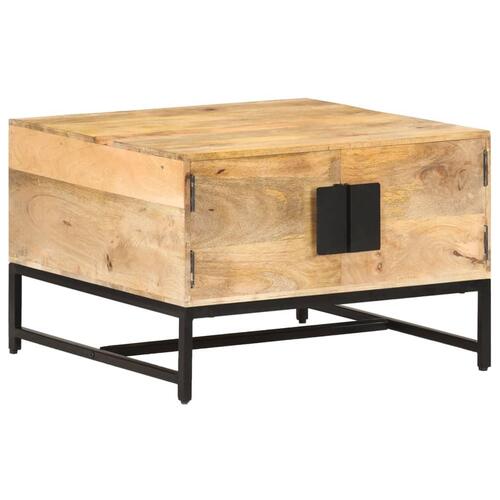 Sofabord 67x67x45 cm massivt mangotræ