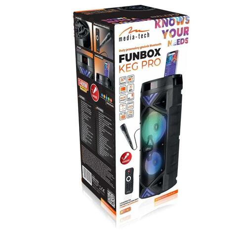 Transportable Bluetooth-højttalere Media Tech MT3182 Sort 50 W