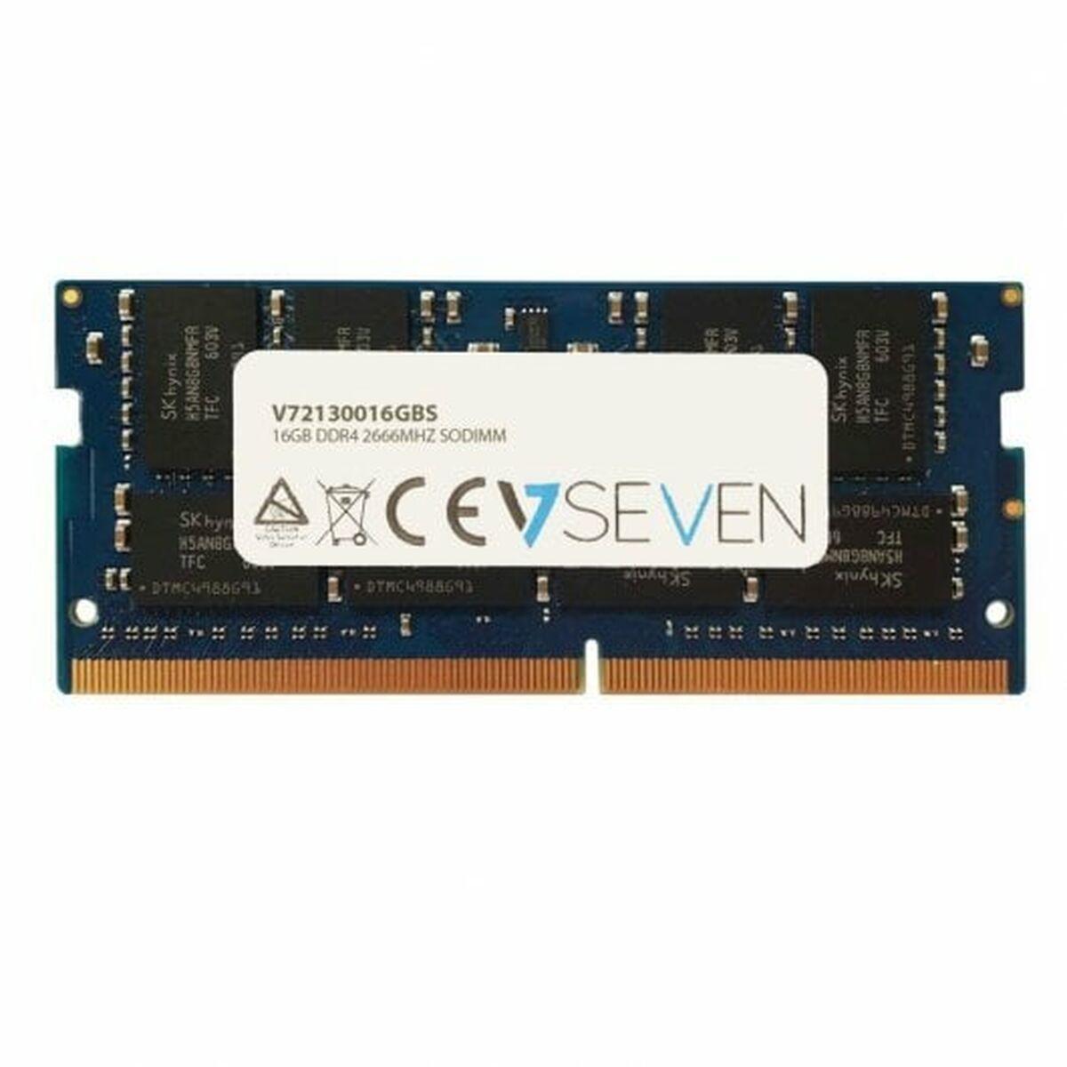 RAM-hukommelse V7 V72130016GBS 16 GB 2666 MHz CL19 DDR4