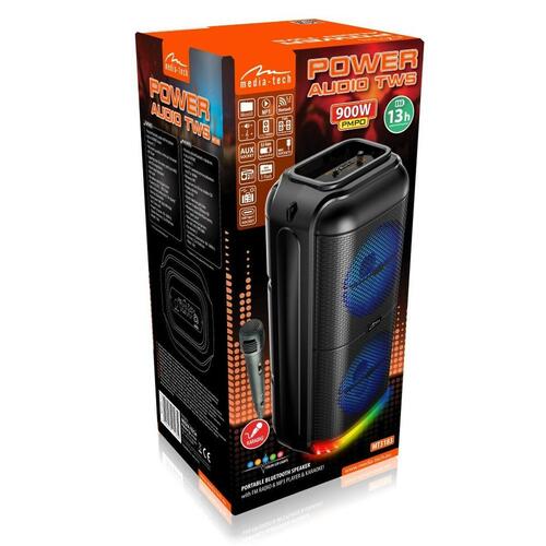 Transportable Bluetooth-højttalere Media Tech MT3183 Sort 50 W