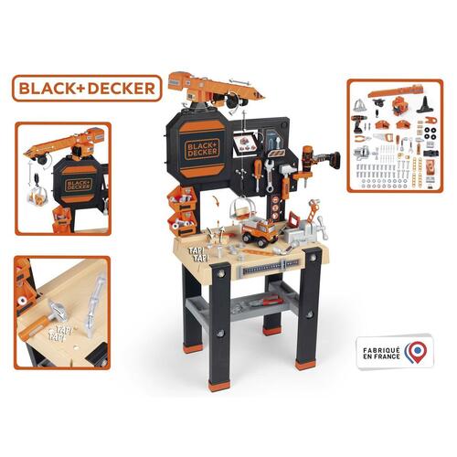 Høvlebænk med værktøjer Black & Decker 117 x 82 x 34 cm