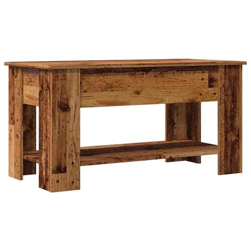 Sofabord 101x49x52 cm konstrueret træ antikt træ
