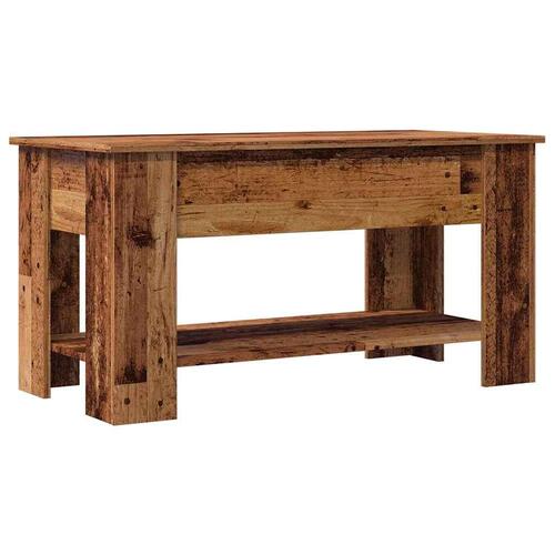 Sofabord 101x49x52 cm konstrueret træ antikt træ