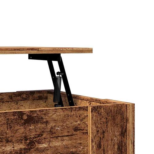 Sofabord 101x49x52 cm konstrueret træ antikt træ