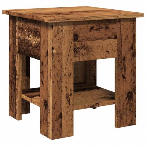 Sofabord i konstrueret træ - 40×40×42 cm, antikt trælook
