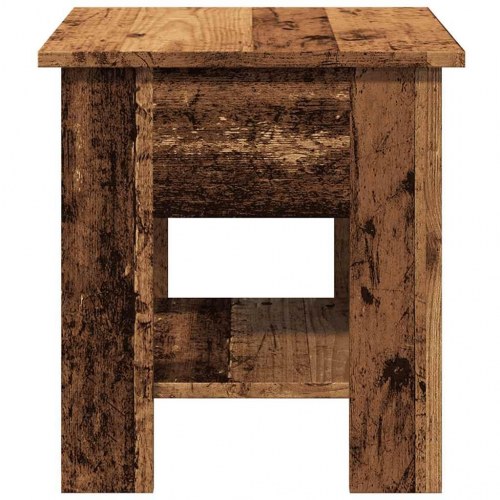 Sofabord i konstrueret træ - 40×40×42 cm, antikt trælook