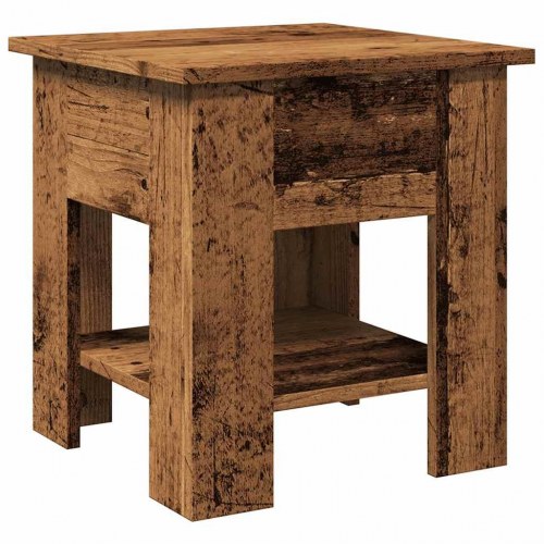 Sofabord i konstrueret træ - 40×40×42 cm, antikt trælook