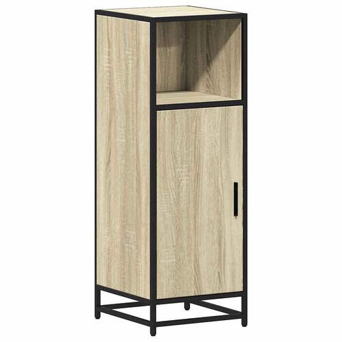 Badeværelsesskab 35x37,5x100 cm konstrueret træ sonoma-eg