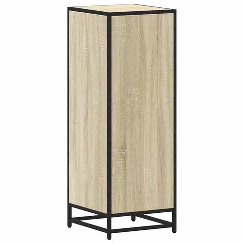 Badeværelsesskab 35x37,5x100 cm konstrueret træ sonoma-eg