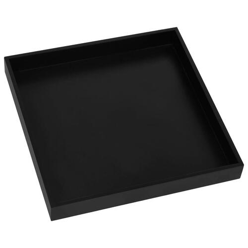 Sidebord 38x38x38,5 cm MDF sort og guldfarvet