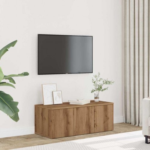 Tv-bord 80 × 34 × 30 cm i konstrueret træ - kunsteg