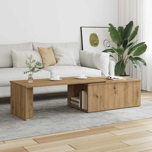 Sofabord 150x50x35 cm konstrueret træ kunsteg