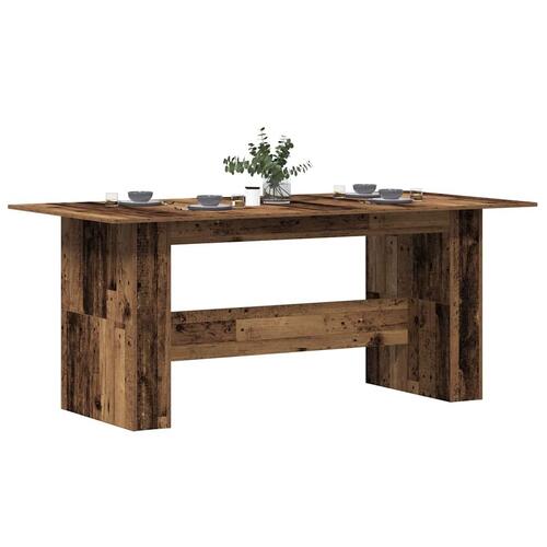 Spisebord 180 x 90 x 76 cm spånplade antikt træ