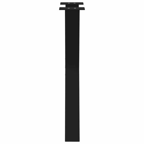 Spisebordsben X-formet 2 stk. 60x(72-73) cm stål sort