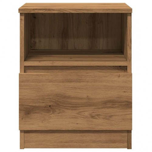 Sengeborde 2 stk. i kunsteg - 40 × 40 × 53 cm med skuffe