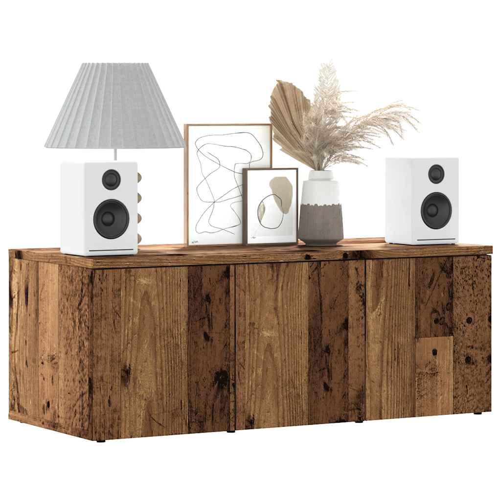 Tv-Bord 80X34X30 Cm Konstrueret Træ - Gammelt træ