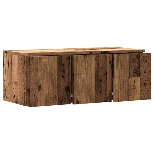 Tv-skab i konstrueret træ - 80 × 34 × 30 cm, antikt træ