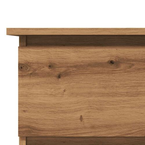 Hjørneskrivebord 145x100x76 cm konstrueret træ artisan egetræ