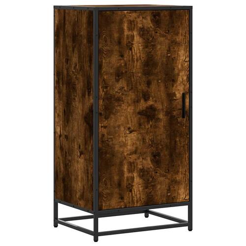 Skostativ 48x38x97,5 cm konstrueret træ røget egetræsfarve