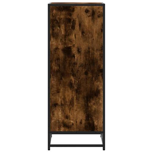 Skostativ 48x38x97,5 cm konstrueret træ røget egetræsfarve