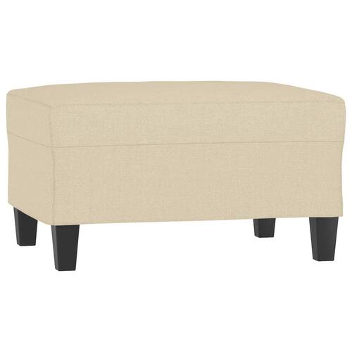 Sofasæt 4 dele med puder stof cremefarvet