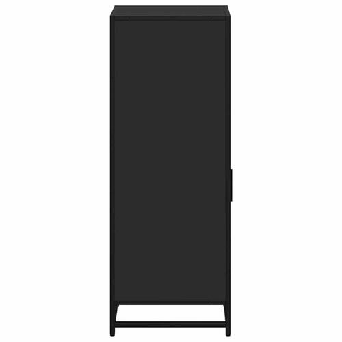 Badeværelsesskab 35x37,5x100 cm konstrueret træ sort