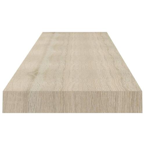 Væghylde 120x23,5x3,8 cm MDF egetræsfarve