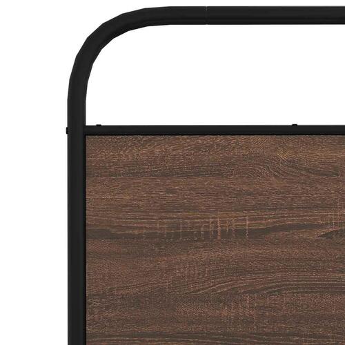 Sengeramme 80x200 cm uden madras konstrueret træ brunt eg