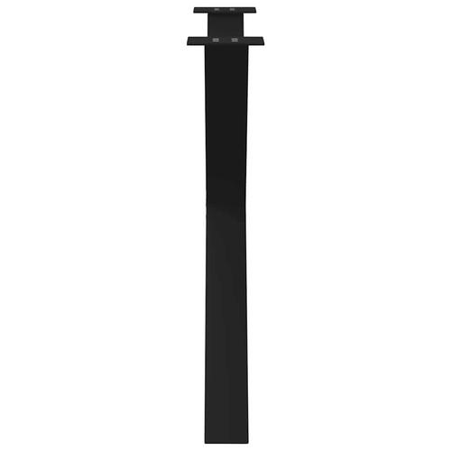Spisebordsben X-formet 3 stk 90x(72-73) cm stål sort