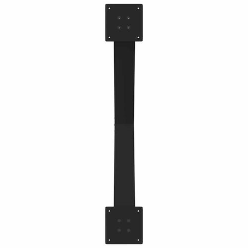 Spisebordsben X-formet 3 stk 90x(72-73) cm stål sort