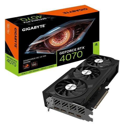 Grafikkort Gigabyte GV-N4070WF3OCV2-12GD GEFORCE RTX 4070 12 GB GDDR6