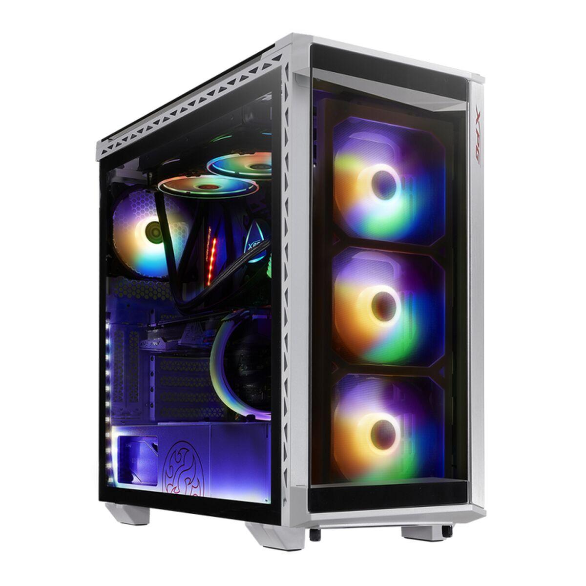 XPG Battlecruiser mid-tower kabinet - ATX/Micro-ATX/Mini-ITX, Hvid/Sort, ARGB