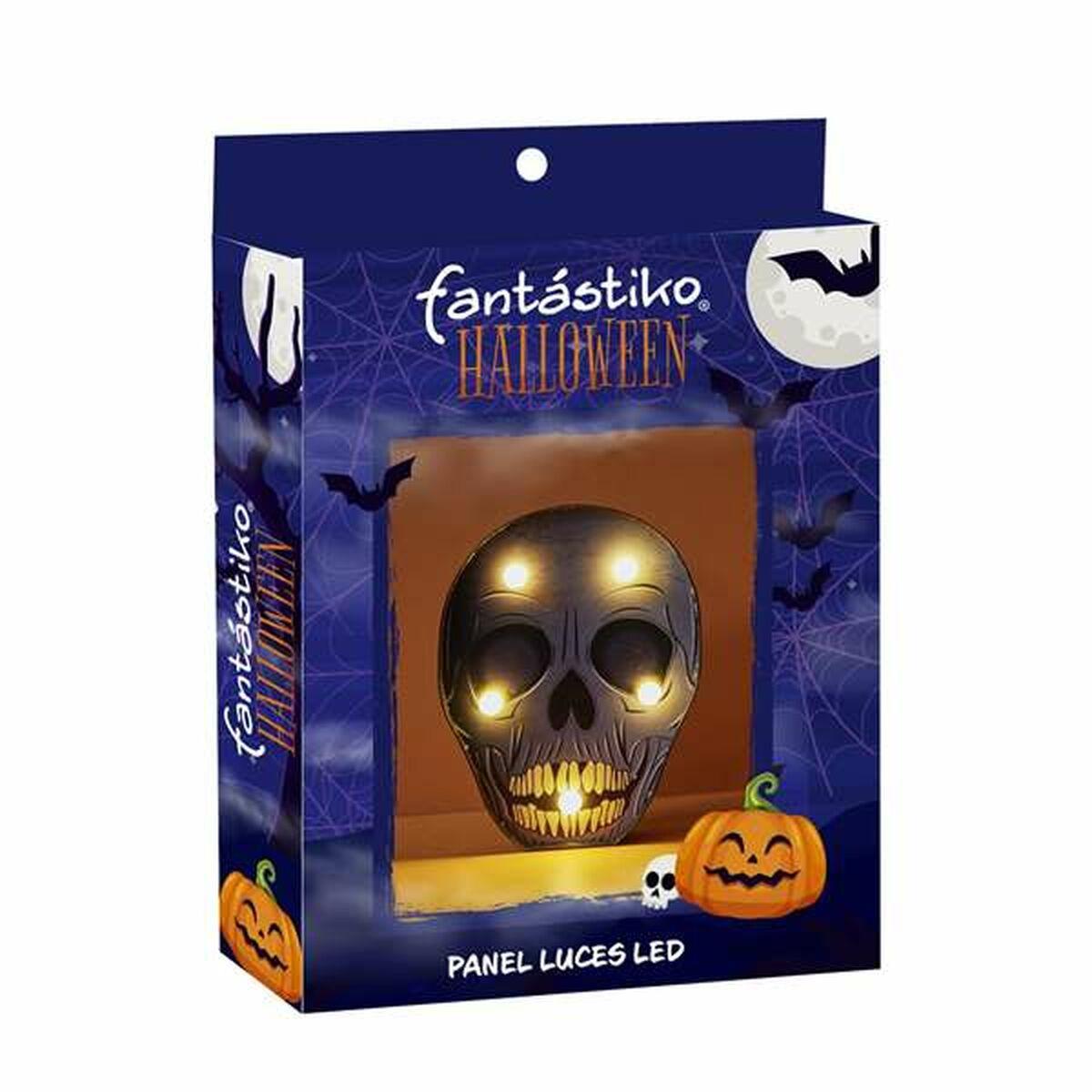 Juinsa Halloween dekoration - kranium med lys, 19,5 × 16 cm