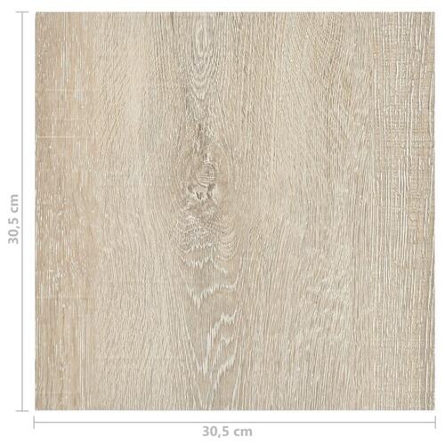 Selvklæbende gulvbrædder 55 stk. 5,11 m² PVC beige