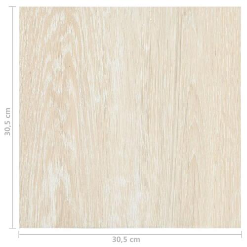 Selvklæbende gulvbrædder 55 stk. 5,11 m² PVC beige