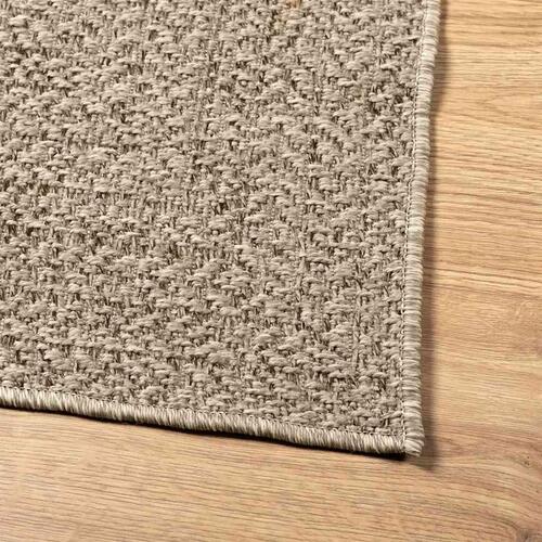 Gulvtæppe ZIZUR beige 140x200cm jute-look indendørs og udendørs