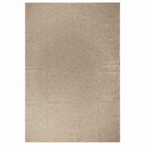 Gulvtæppe ZIZUR beige 200x290cm jute-look indendørs og udendørs