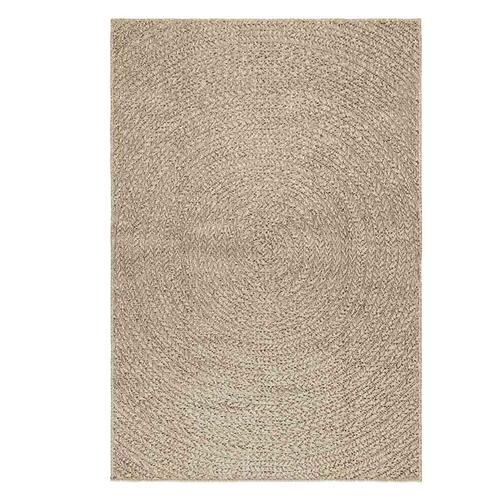 Gulvtæppe ZIZUR beige 120x170cm jute-look indendørs og udendørs