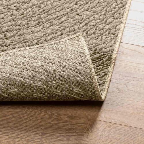 Gulvtæppe ZIZUR beige 120x170cm jute-look indendørs og udendørs
