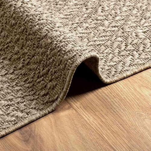 Gulvtæppe ZIZUR beige 120x170cm jute-look indendørs og udendørs