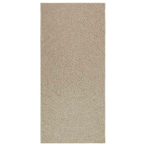 Gulvtæppe ZIZUR beige 100x200cm jute-look indendørs og udendørs