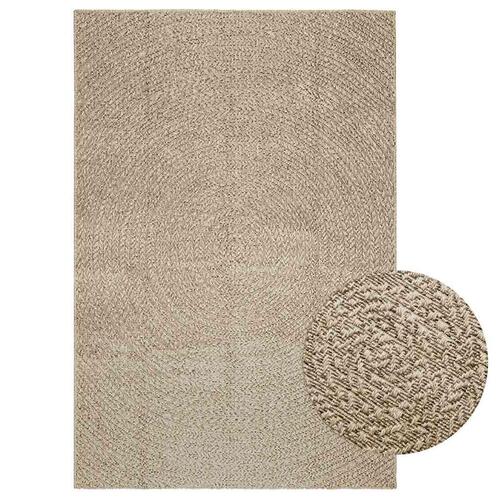Gulvtæppe ZIZUR beige 140x200cm jute-look indendørs og udendørs