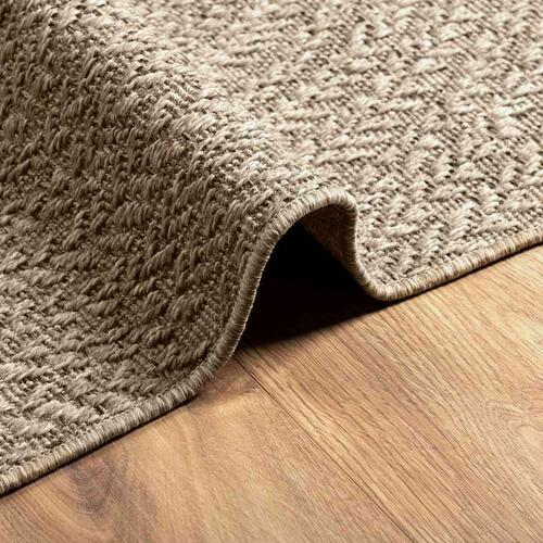 Gulvtæppe ZIZUR beige 140x200cm jute-look indendørs og udendørs